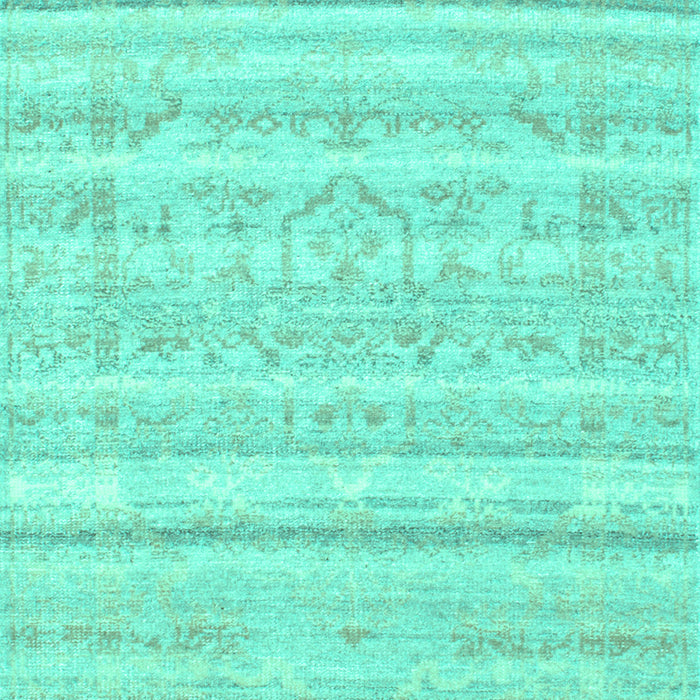 Solid Turquoise Modern Rug, con636turq