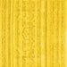 Square Machine Washable Solid Yellow Modern Rug, wshcon636yw