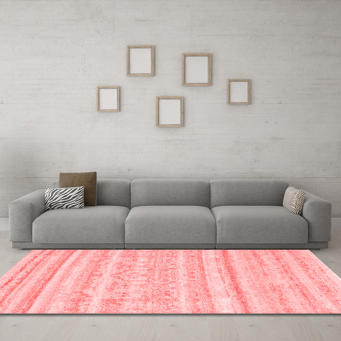 Modern Red Washable Rugs