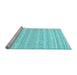 Sideview of Machine Washable Solid Light Blue Modern Rug, wshcon636lblu