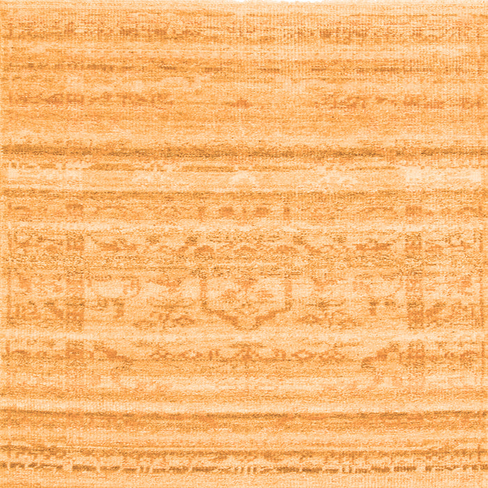 Serging Thickness of Solid Orange Modern Rug, con636org