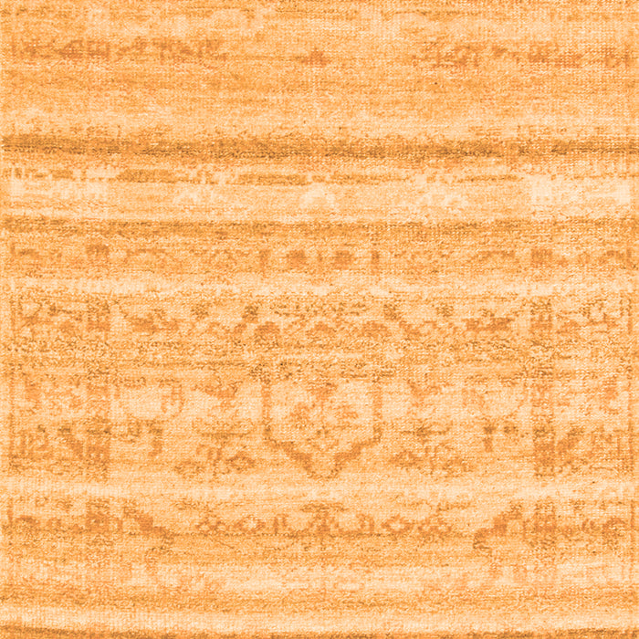 Solid Orange Modern Rug, con636org