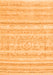 Serging Thickness of Machine Washable Solid Orange Modern Area Rugs, wshcon636org