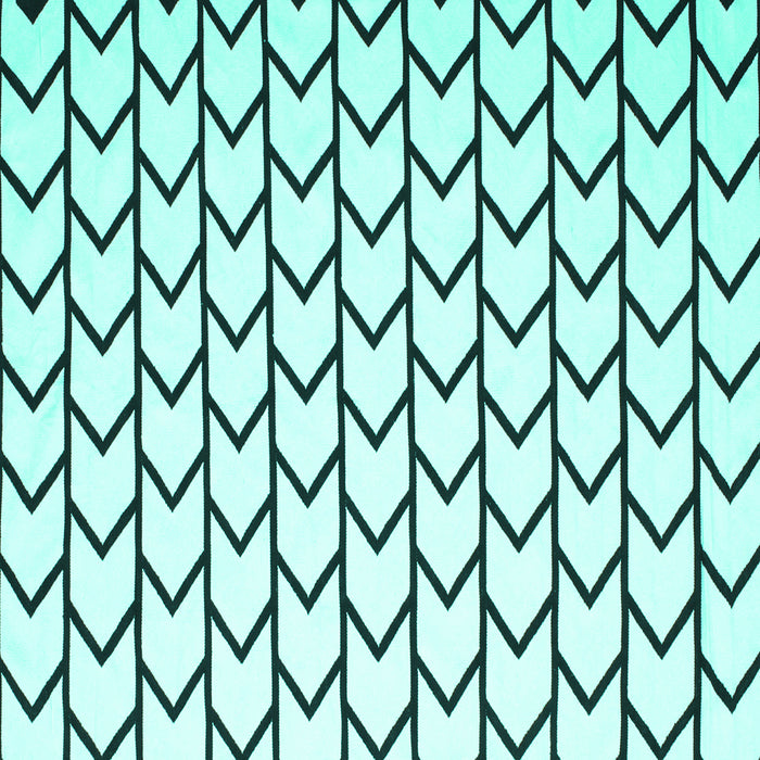 Square Machine Washable Solid Turquoise Modern Area Rugs, wshcon637turq