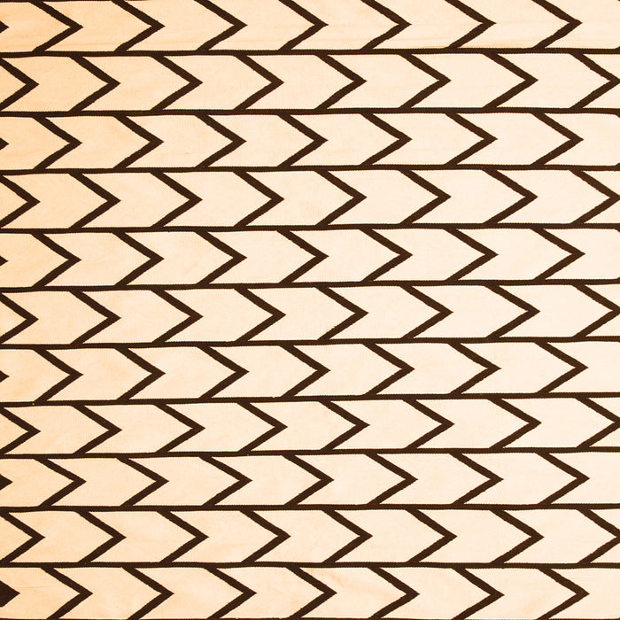 Serging Thickness of Solid Orange Modern Rug, con637org