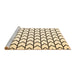 Sideview of Machine Washable Solid Brown Modern Rug, wshcon637brn