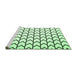 Sideview of Machine Washable Solid Emerald Green Modern Area Rugs, wshcon637emgrn