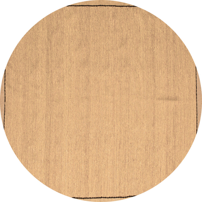 Round Machine Washable Abstract Brown Contemporary Rug, wshcon638brn