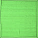 Serging Thickness of Abstract Green Contemporary Rug, con638grn