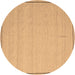 Round Abstract Brown Contemporary Rug, con638brn