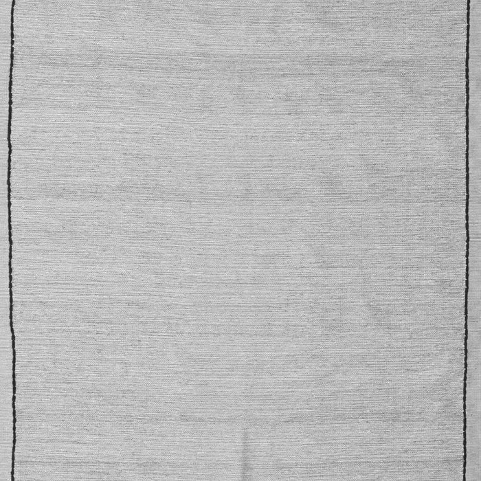 Serging Thickness of Machine Washable Abstract Gray Contemporary Rug, wshcon638gry