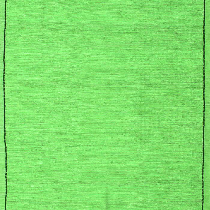 Serging Thickness of Machine Washable Abstract Green Contemporary Area Rugs, wshcon638grn
