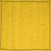 Square Abstract Yellow Contemporary Rug, con638yw