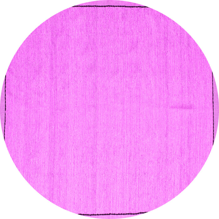 Round Machine Washable Abstract Pink Contemporary Rug, wshcon638pnk