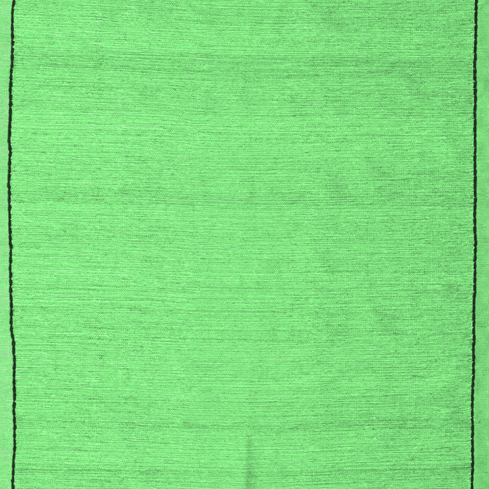 Machine Washable Abstract Emerald Green Contemporary Area Rugs, wshcon638emgrn