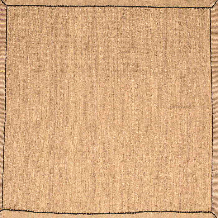 Square Abstract Brown Contemporary Rug, con638brn