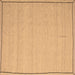 Square Abstract Brown Contemporary Rug, con638brn