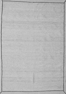 Abstract Gray Contemporary Rug, con638gry