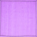 Square Abstract Purple Contemporary Rug, con638pur