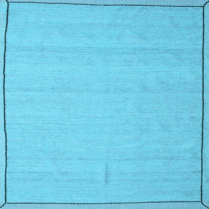 Square Machine Washable Abstract Light Blue Contemporary Rug, wshcon638lblu
