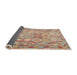 Thickness of Contemporary Rust Pink Southwestern Rug, con639