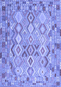 Southwestern Blue Country Rug, con639blu