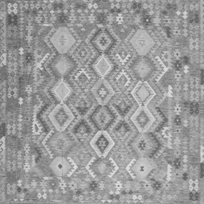 Serging Thickness of Southwestern Gray Country Rug, con639gry