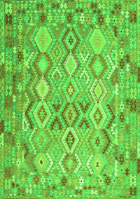 Southwestern Green Country Rug, con639grn