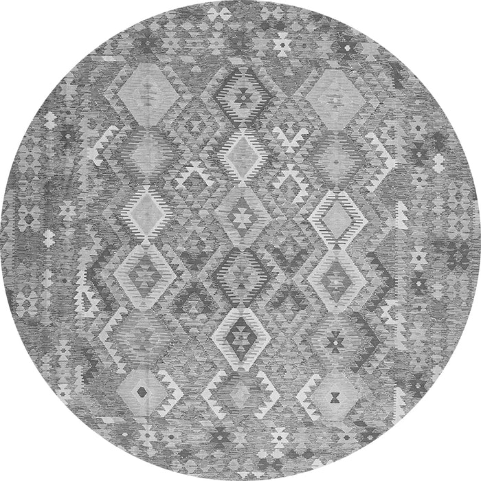 Machine Washable Southwestern Gray Country Rug, wshcon639gry