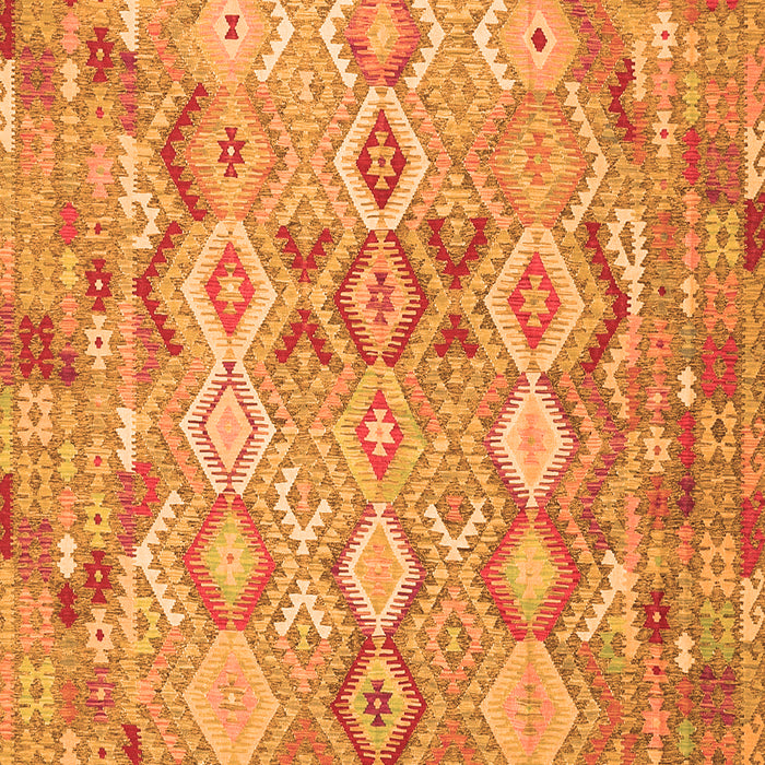 Serging Thickness of Machine Washable Southwestern Orange Country Area Rugs, wshcon639org
