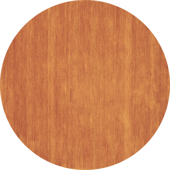 Round Abstract Brown Contemporary Rug, con63brn