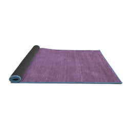 Sideview of Abstract Blue Contemporary Rug, con63blu