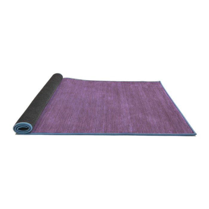 Sideview of Abstract Blue Contemporary Rug, con63blu