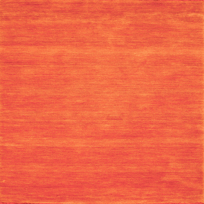 Serging Thickness of Abstract Orange Contemporary Rug, con63org