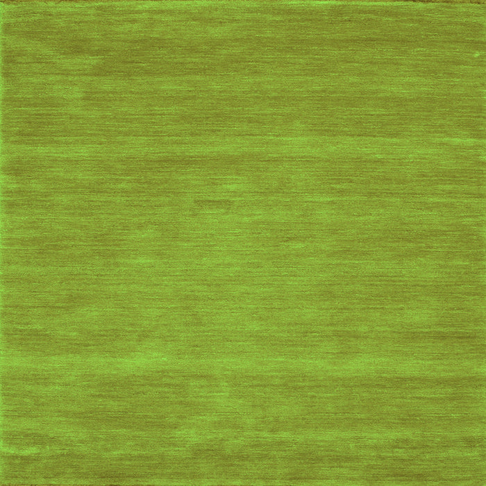 Serging Thickness of Abstract Green Contemporary Rug, con63grn