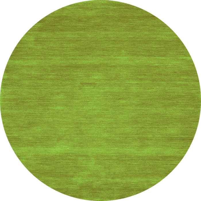 Square Abstract Green Contemporary Rug, con63grn