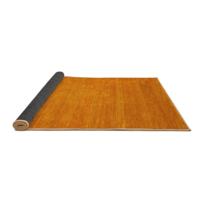 Sideview of Abstract Yellow Contemporary Rug, con63yw