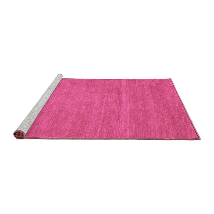 Sideview of Machine Washable Abstract Purple Contemporary Area Rugs, wshcon63pur
