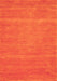 Serging Thickness of Machine Washable Abstract Orange Contemporary Area Rugs, wshcon63org