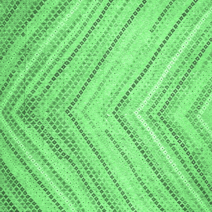 Machine Washable Southwestern Emerald Green Country Area Rugs, wshcon640emgrn