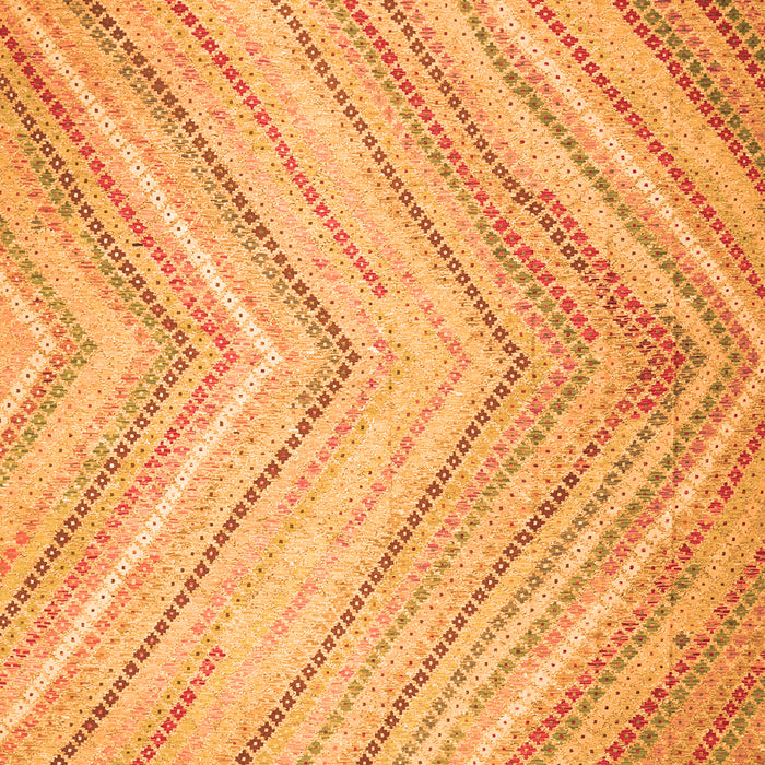 Serging Thickness of Machine Washable Southwestern Orange Country Area Rugs, wshcon640org