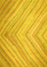 Machine Washable Southwestern Yellow Country Rug, wshcon640yw