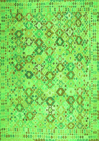 Southwestern Green Country Rug, con641grn