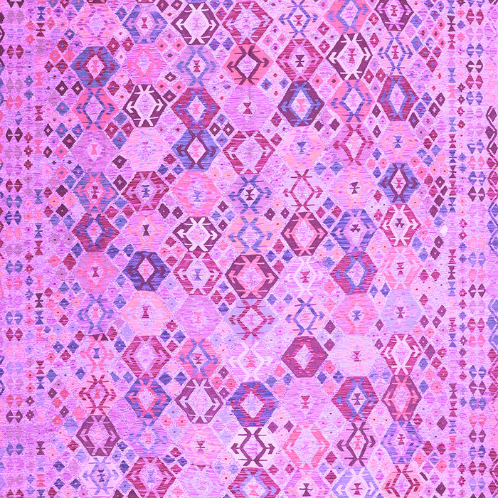 Machine Washable Southwestern Purple Country Area Rugs, wshcon641pur