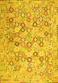 Southwestern Yellow Country Rug, con641yw