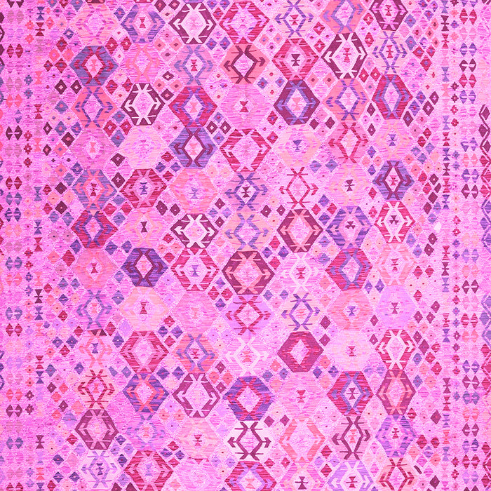 Machine Washable Southwestern Pink Country Rug, wshcon641pnk