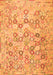 Serging Thickness of Machine Washable Southwestern Orange Country Area Rugs, wshcon641org
