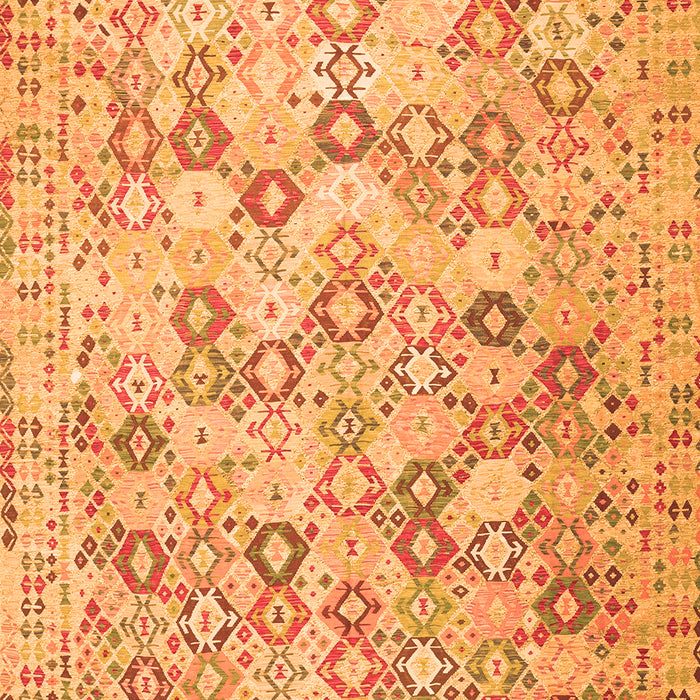 Serging Thickness of Machine Washable Southwestern Orange Country Area Rugs, wshcon641org