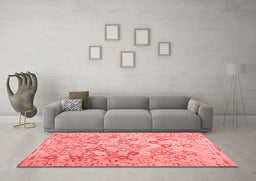Country Red Washable Rugs