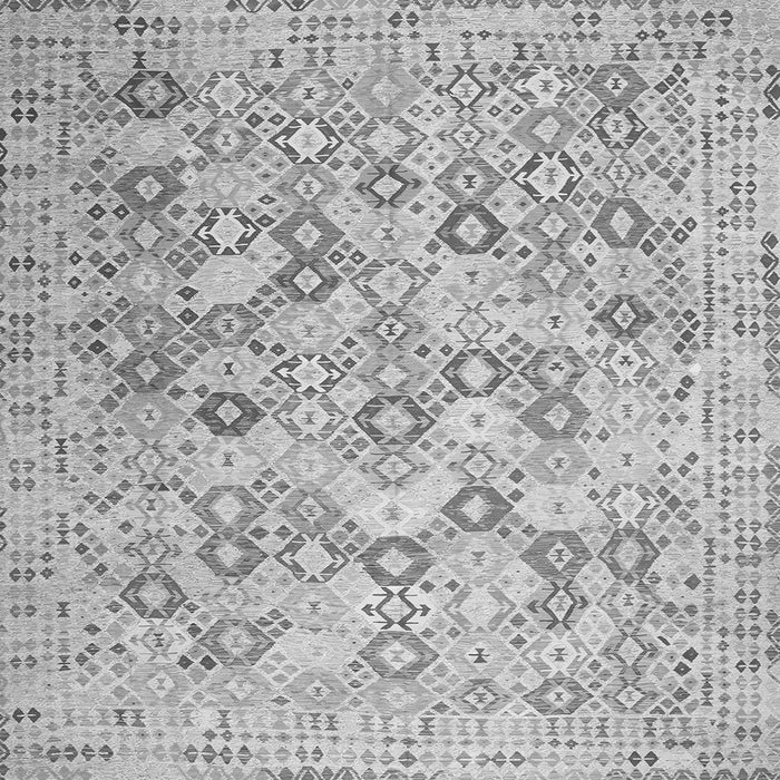 Serging Thickness of Southwestern Gray Country Rug, con641gry